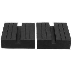 2 Stuks Universele Auto Ingelaste Lift Trolley Jack Schijf Blok Rubber Pad Guard Adapter