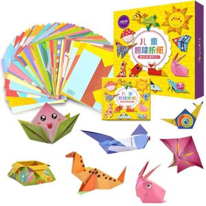 108 Pcs Cartoon Origami Boek Papier Kunst En Ambachtelijke Diy Handgemaakte 3D Puzzel Dier Ambachten Voor Kinderen Educatief Kind Speelgoed