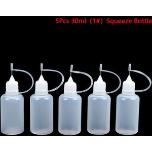 5Pcs 30Ml/50Ml Lijm Applicator Naald Squeeze Fles Voor Papier Quilling Diy Scrapbooking Craft tool