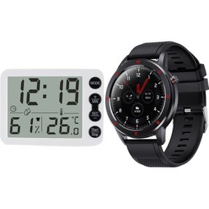 1Pcs Multifunctionele Indoor Temperatuur En Vochtigheid Meter & 1Pcs Smart Horloge Bluetooth Sport Horloge