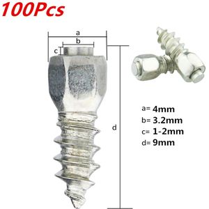 100 Stks/set 9 Mm Schroef In Band Studs Wiel Banden Sneeuwkettingen Stud Voor Auto/Truck Atv