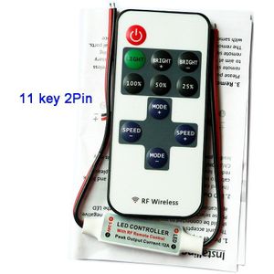 11 Toetsen Enkele Kleur Led Dimmer Dc 5V 12V 24V 12A Mini Dimmen Strip Licht Controller Voor 5050 3528 3014 2835 Led Lamp Tape