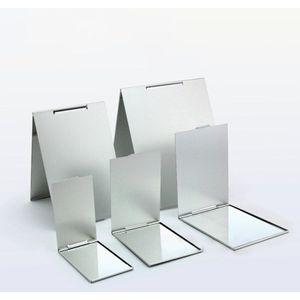 Cosmetische Spiegel Opvouwbare Ultra-Dunne 5 Maten Maken Up Folding Spiegel Rechthoek Opvouwbare Make-Up Decoratieve Spiegel