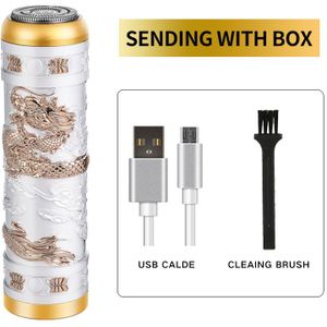 Unieke Scheerapparaat Elektrische Mannen Wasbaar Oplaadbare Razor Draagbare Mini Baard Mes