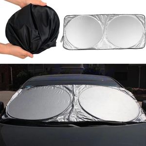 UV Beschermen Auto Glasfolie Auto Visor Voorruit Voorruit Zon Blok Cover Folding Voor Achter Car Window Zonnescherm