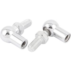 2 Stuks 8 Mm Mannelijke 6 Mm Binnendraad Gasveer Rod End Fitting Voor Auto