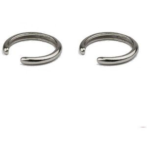 925 Sterling Zilver Oor Manchet Clip Oorbellen Voor Vrouwen Minimalistische Zonder Piercing Clip Op Oorbellen Mode-sieraden