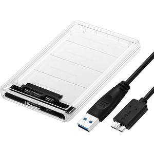 CHIPAL 5Gbps 2.5 ''Transparant HDD Case SATA 3.0 USB 3.0 Externe Harde Schijf SSD Behuizing Doos ondersteuning 2TB UASP Protocol