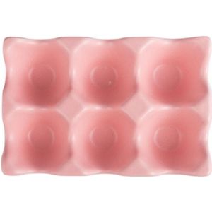 6 Grids Ei Houder Keramische Anti-Slip Eierdoos Koelkast Shockproof Ei Opbergdoos