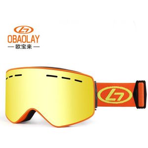 Ob Lai Stijl Magneet Ski Goggles Volwassen Dubbele Laag Anti-Fog Mannen En Vrouwen Cilindrische Magneet Skibril outdoor