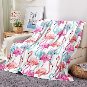 Onglyp Flamingo Flanel Deken Gezellige Beddengoed Dekens Warme Pluche Sofa Couch Bed Reizen Deken Gooit Zachte Sprei Home Decor