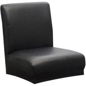 Elastische Effen Kleur Bar Kruk Korte Rug Eetkamerstoel Hoes Moderne Verwijderbare Anti-Vuil Keuken Seat Stretch Stoel Cover