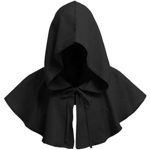 Midden Leeftijd Hoodie Touw Cape Middeleeuwse Heks Halloween Kostuum Cosplay Props Lastig Game Halloween Event