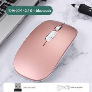 Verstelbare Dpi Ultra Slim Mouse Wirelesss Stille Mini Ergonomische Mause Oplaadbare 2.4Ghz Draadloze Muis Voor Ipad Pro 11 Voor mac
