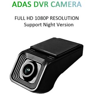 Wondefoo Full Hd 1080P Auto Dvr Auto Front Camera Video Recorder Usb Dvr Voor Dvd-speler Navigatie Met 16G Card