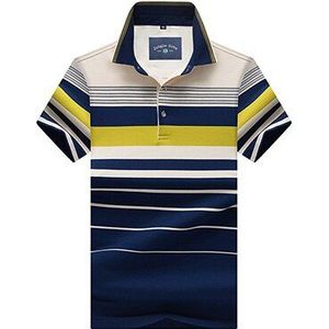 Hoogwaardige zomer korte mouwen POLO mannen polo shirt mode kleur strip Polo shirt Gestreepte Engeland Stijl