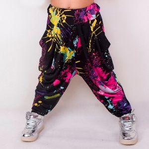 Kids Adult snoep kleuren trainingsbroek Persoonlijkheid Toevallige doodle lente zomer Broek losse Dans Kostuum harem hip hop broek