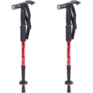 K En Een Outdoor Led Licht Wandelstok T-Handvat Wandelstok Voor Ouderen Vouwen Trekking Poles Wandelstokken cane Bastones Para Anci