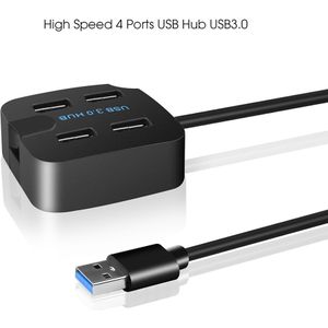 Kebidu 4 Poorten Usb Hub 3.0 High Speed 5Gbps Usb Splitter Adapter Voor Desktop Laptop Met Telefoon Houder Voor telefoon Tablet Pc Laptop