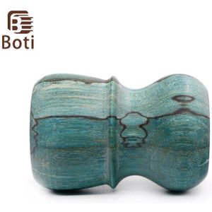 Boti Borstel-Scheerkwast Groen Patroon Houten Handvat Essentiële Dagelijkse Scheren Gereedschap Baard Kits