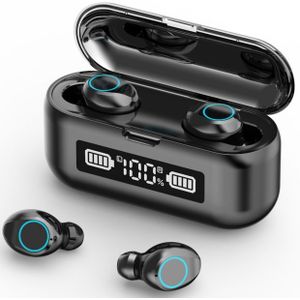 Kiend Draadloze Hoofdtelefoon Bluetooth 5.1 Oortelefoon Sport Waterdichte Koptelefoon Met Opladen Case Touch Control In-Ear Headset