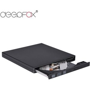 Deepfox USB 3.0 hoge snelheid Externe Drive DVD-R CD Brander Optische Drive CD-RW DVD ROM Voor Windows Laptop