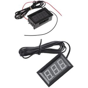 2Pcs Dc 5 - 12 V - 50 - 110 Graden C Digitale Thermometer Koelkast Temperatuur Detector Met Probe-Groen &amp; Blauw