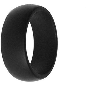 Mode Mannen Silicone Rubber Trouwringen Vinger Ringen Voor Mannen Vrouwen Zwarte Ringen Huwelijkscadeau Accessoires