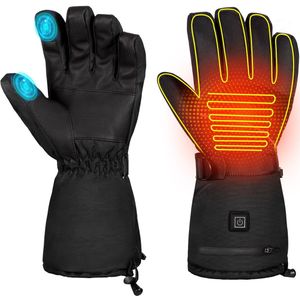 Clispeed 3 Niveaus Batterij-Operated Verwarmde Handschoenen Elektrische Winter Hand Vinger Warme Handschoenen Voor Skiën Fietsen Paardrijden