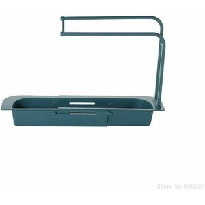 Telescopische Sink Rack Holder Huishoudelijke Verstelbare Sink Rag Opbergrek Uitbreidbaar Opslag Afvoer Mand Voor Thuis Keuken Kit