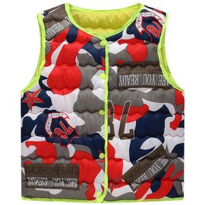 Peuter Kids Baby Meisje Jongen Jas Vest Mouwloze Print Camouflage Warme Vest Jas Top Kinderen Jas Baby Meisjes #1018