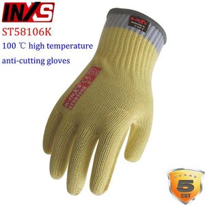 Inxs ST58106K Hoge Temperatuur Anti-Snijden Handschoenen 100 Graden Thermische Contact Bescherming Handschoenen Wearable Anti Cut Handschoenen