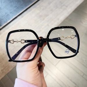 Yooske Anti Blauw Licht Blokkeren Brilmontuur Vrouwen Oversized Vierkante Brillen Frames Voor Mannen Vintage Computer Eyewear