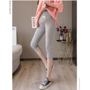 Over V Buik Dunne Katoen Moederschap Korte Legging Zomer Toevallige Legging Kleding Voor Zwangere Vrouwen Zwangerschap Capri