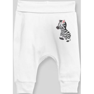 Angemiel Baby Zitten Leuke Zebra Baby Boy Harembroek Pantalon Wit