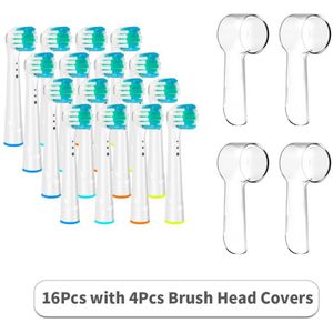 16Pcs Standaard Opzetborstels Voor Oral B Opzetborstels Oral B Braun Tandenborstel Hoofd Advance Power/Pro gezondheid/Triumph