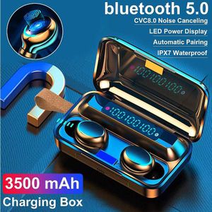 CVC8.0 Intelligente Ruisonderdrukking Tws Oortelefoon Smart Touch Bilaterale Call IPX7 Waterdichte 3500 Mah Power Bank Hoofdtelefoon