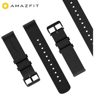 Originele Lederen Horloge Band Voor Xiaomi Huami Amazfit Gtr (47 Mm & 42 Mm) & Tempo Stratos Smart Sport Horloge 1 2 2S 3 Bip & Bip Lite