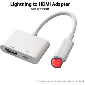 Lightning Naar Hdmi 1080P Digitale Av Jack Voor Projector Monitor Tv Adapter Voor Iphone 11 11Pro Max Xs Pro SE2 Ipad