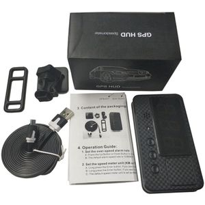 On/Off Snelheidsmeter Gps Hud Heads Up Digitale Display Voor Alle Voertuigen Abs Pc