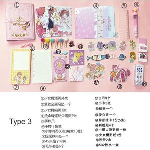A6 Ringband Notebooks Sakura Roze Notebook Planner Journal Agenda Organisator Schema Diy Persoonlijk Dagboek Boek Briefpapier