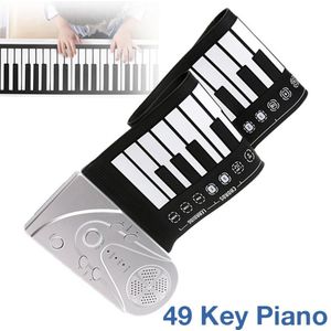 49 Toetsen Elektronische Draagbare Siliconen Flexibele Hand Roll Up Piano Ingebouwde Luidspreker Kinderen Speelgoed Keyboard Orgel