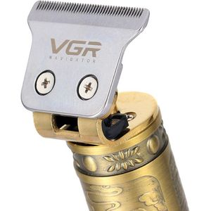 Vgr V-085 Tondeuse T-Type Retro Olie Hoofd Usb Oplaadbare Elektrische Tondeuse Graveren Mannen Tondeuse haar Trimmer
