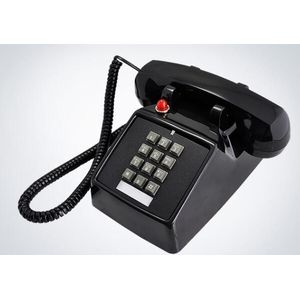 Dual Line Interface Snoer Desk Telefoon Met Luid Ringer, Rood Licht Flash, retro 1-Handset Vaste Telefoon Voor Thuis, Kantoor