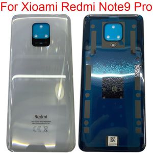 Originele Voor Xiaomi Redmi Note 9 Pro Batterij Cover Terug Glas Panel Rear Behuizing Case Voor Redmi Note 9Pro Terug batterij Cover Doo