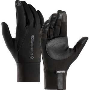 Waterdichte Winter Warme Handschoenen Mannen Touch Screen Palm Lederen Antislip Motorfiets Handschoenen Vrouwen Dikke Sport Vissen