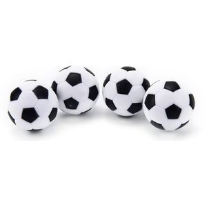 4 Stuks 32Mm Wit Zwart Plastic Voetbal Tafel Tafelvoetbal Mini Bal Voetbal Ronde Indoor Games Machine Onderdelen