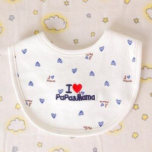 1/7 Stuks 0-12M Unisex I Love Mama Papa Pasgeboren Baby Bib Katoen Waterdicht Bib 27.5x22.5cm