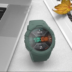 Case + Strap Voor Huawei Horloge GT2 46Mm All-Inclusive Siliconen Horlogeband Voor Huawei Honor Magic 2 46mm Rubber Horlogeband Sport Shell