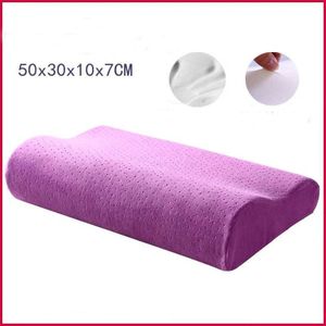 Memory Foam Beddengoed Kussen Nek Bescherming Trage Rebound Vormige Moederschap Kussen Voor Slapen Orthopedische Kussens Cervicale 50*30Cm